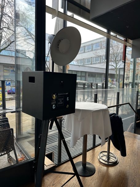 Fotobox Setup mit professioneller Technik für Events in Rottweil